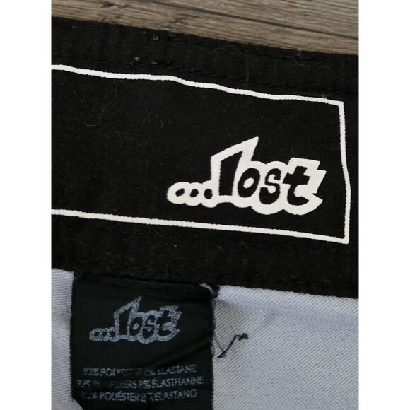 LOST Enterprises Striped Board Shorts Swim Trunks Size 34 - Picture 4 of 6